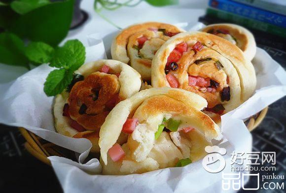 葱香火腿早餐饼