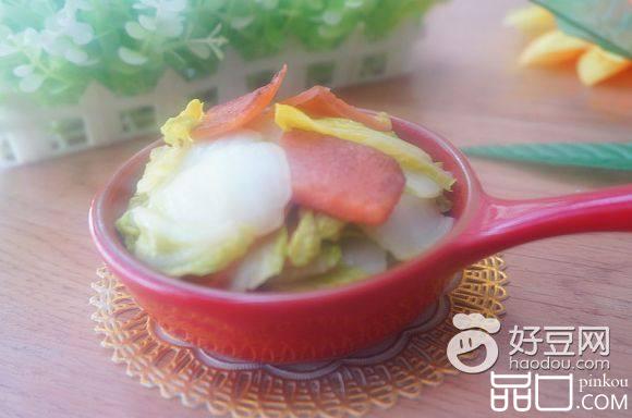 火腿炒白菜