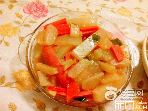 火腿炒凉粉