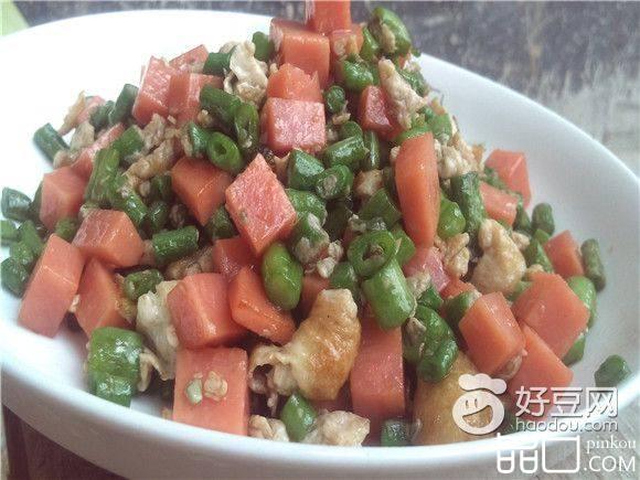 豆角火腿炒蛋