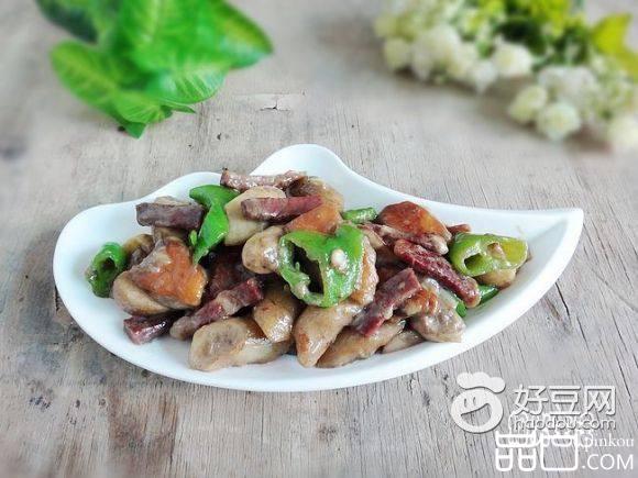 火腿炒牛肝菌