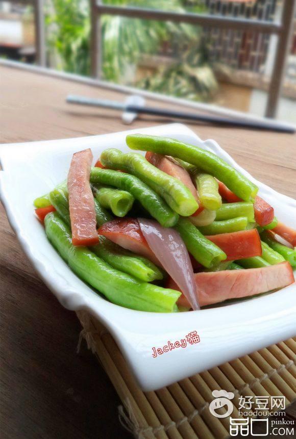 火腿猪仔豆