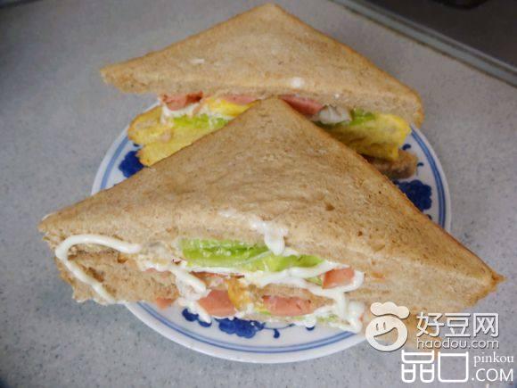 全麦面包三明治