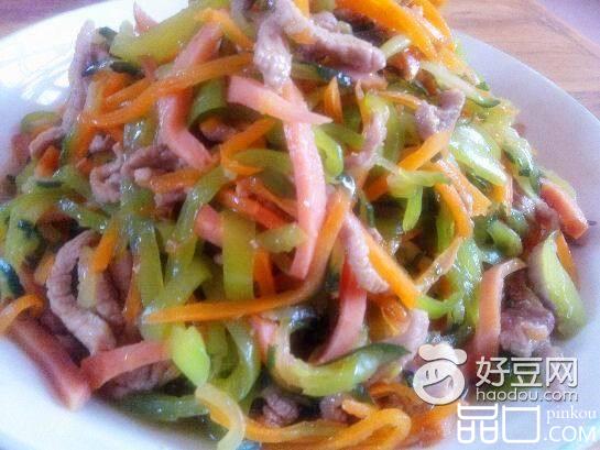 瘦肉炒三丝