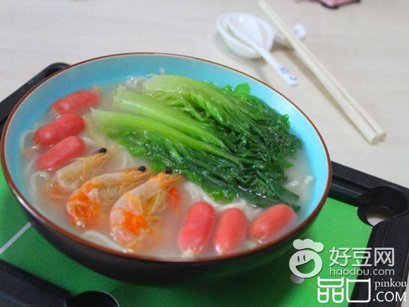 火腿虾面