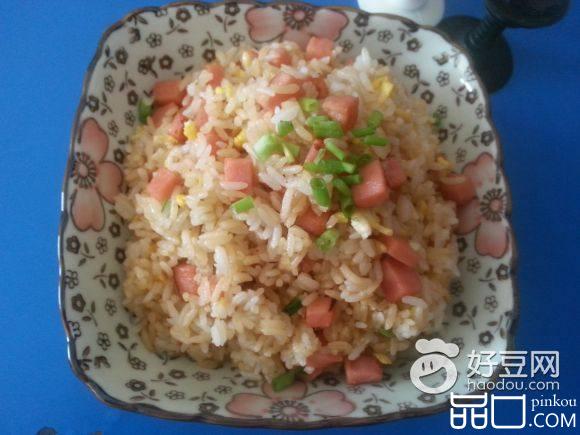 葱花火腿蛋炒饭