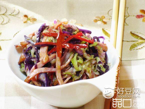 火腿炒椰菜