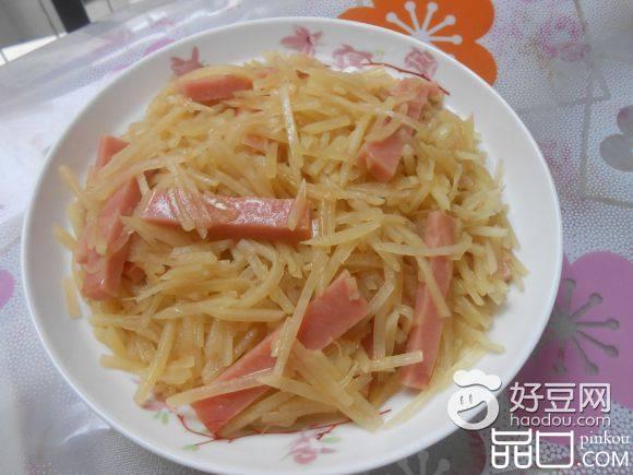 火腿炒土豆丝