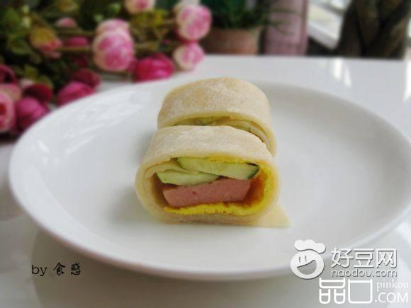 鸡蛋火腿早餐卷