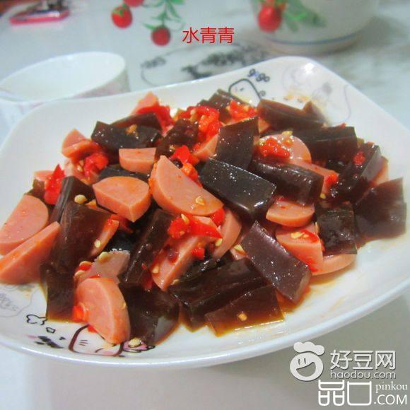 火腿丁配卤猪脚冻