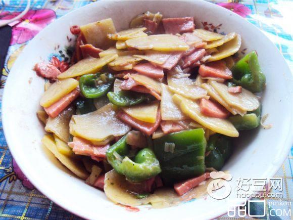 青椒土豆片炒火腿