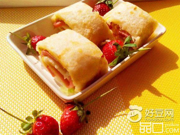 火腿鸡蛋卷饼