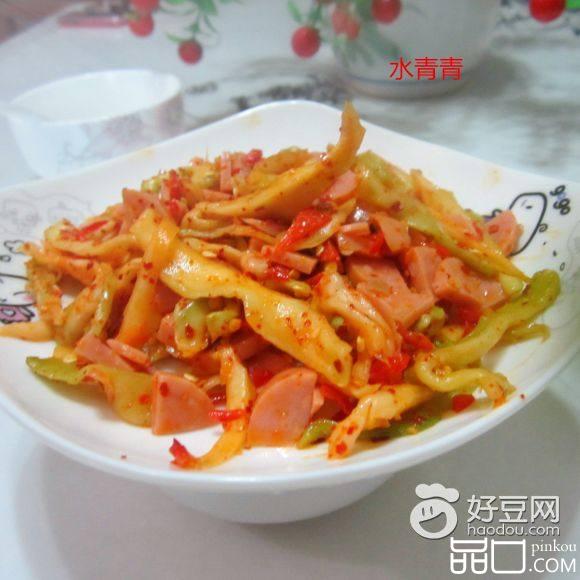 凉拌火腿榨菜丝