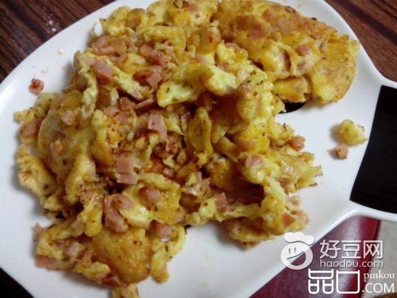 火腿炒鸡蛋