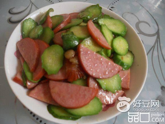 火腿炒黄瓜