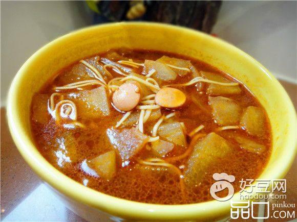 冬瓜火腿面条汤