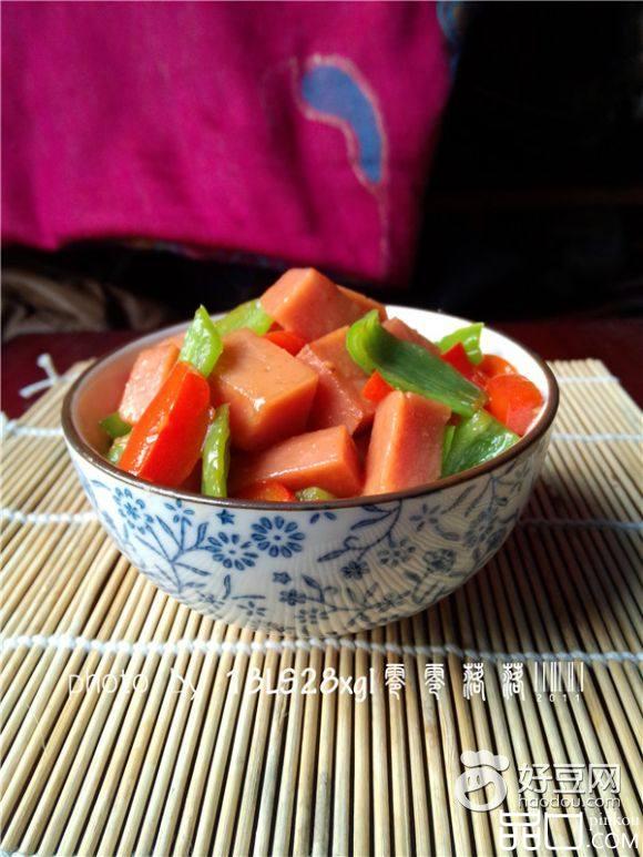 双椒炒火腿