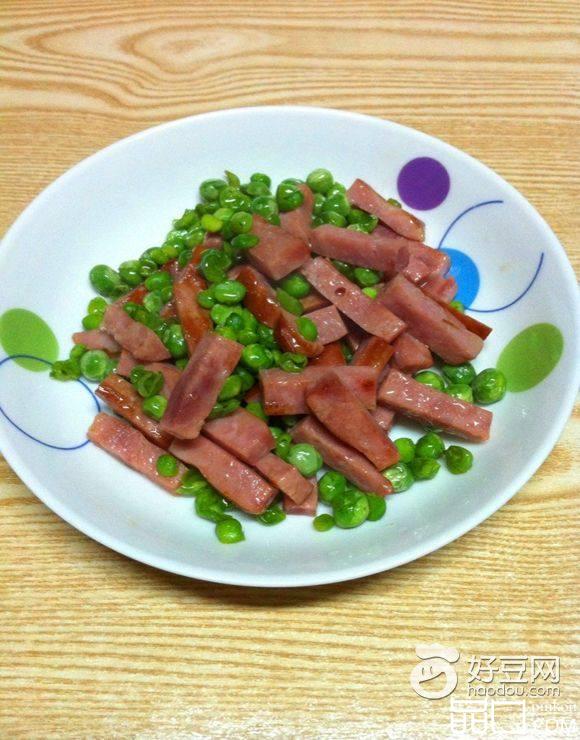 豌豆炒火腿