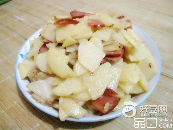 火腿炒土豆片