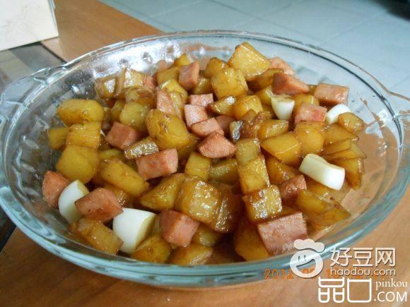 土豆烧火腿丁