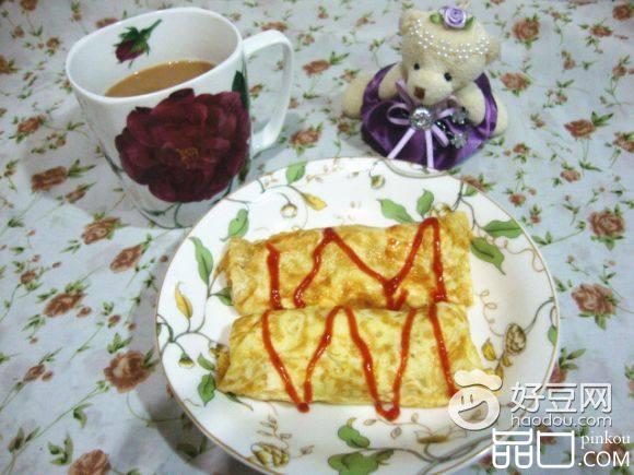 蛋包火腿丝
