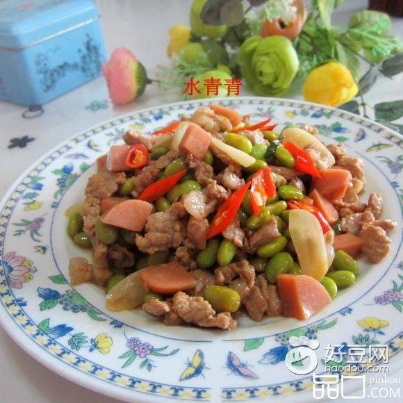 黄豆火腿炒瘦肉