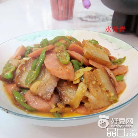辣炒腊肉火腿肠