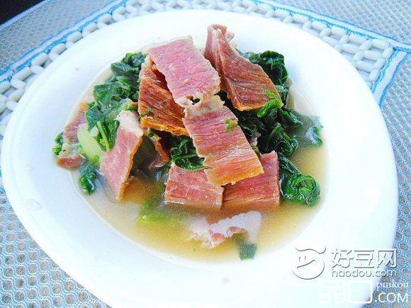 火腿烧青菜