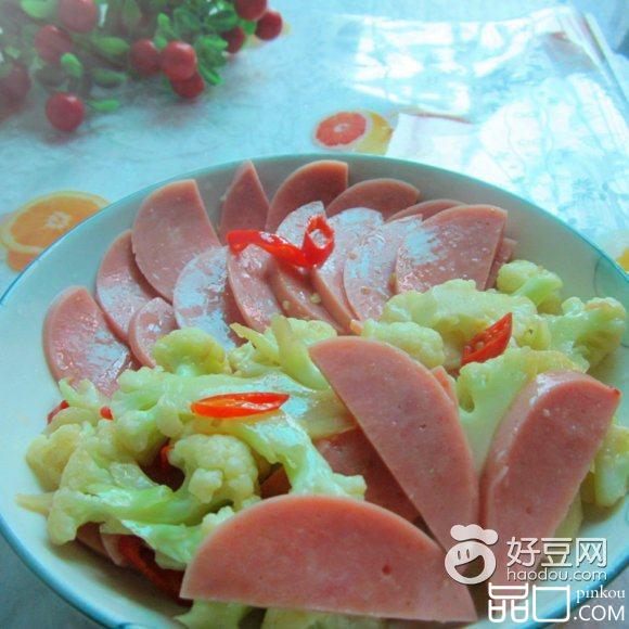 火腿烧菜花