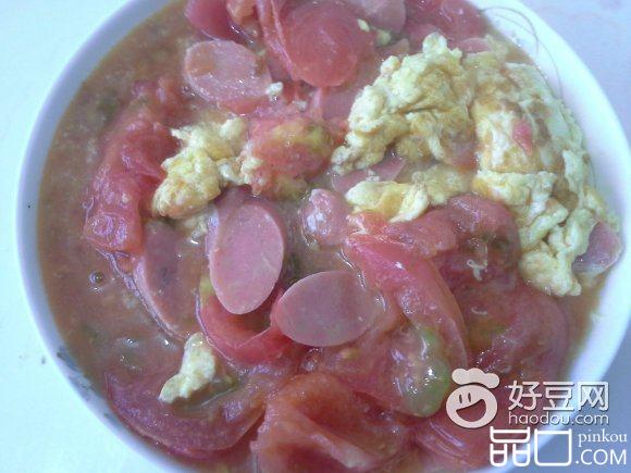 西红柿炒鸡蛋火腿