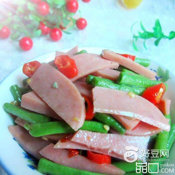 火腿烧豆角