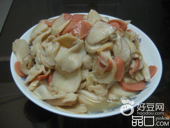 鸡腿菇炒火腿