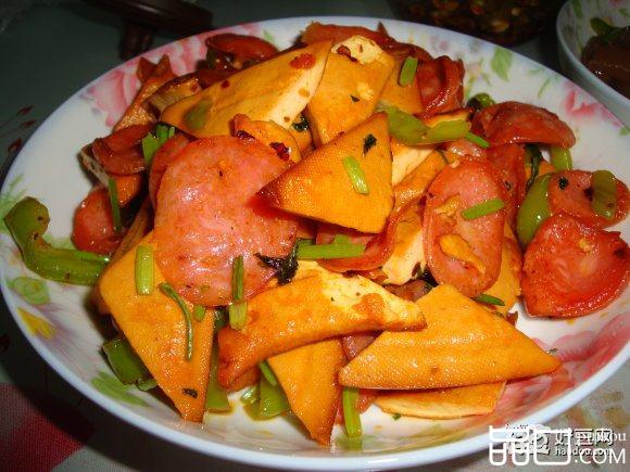 火腿炒豆腐干