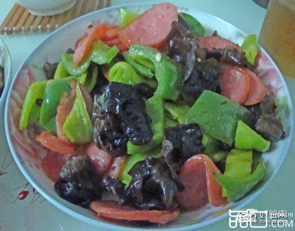 黑木耳炒火腿