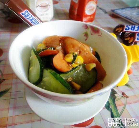 玉米青瓜炒火腿