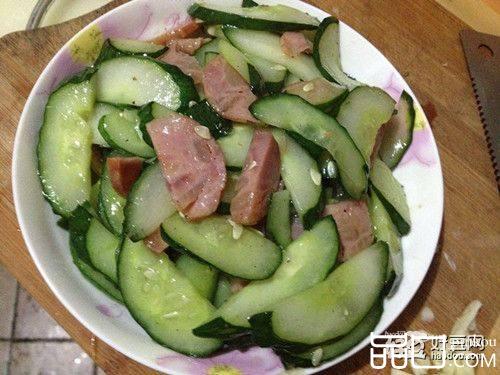 火腿黄瓜片