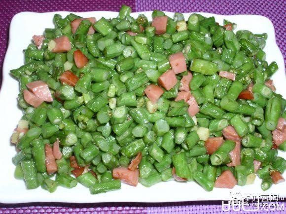 豆角火腿丁