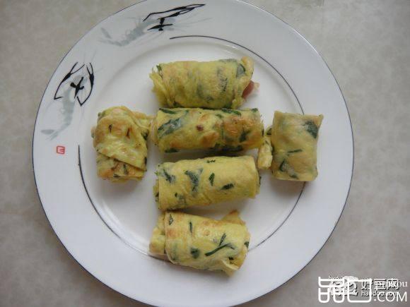 菜叶鸡蛋饼