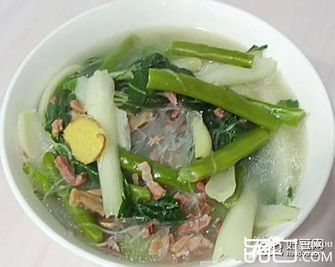青菜火腿粉丝汤