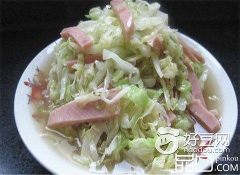 包菜丝炒火腿