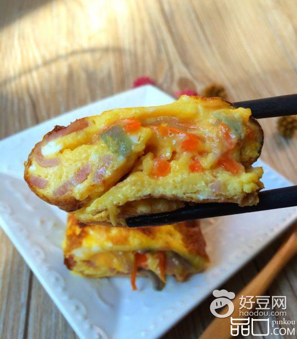 芝士火腿厚蛋烧