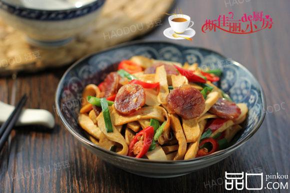 香肠韭菜炒香干
