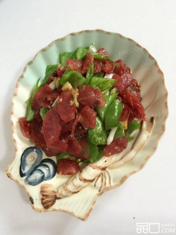 青椒炒香肠