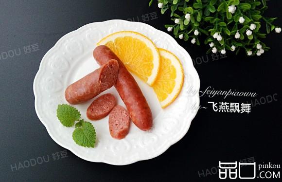 自制黑椒脆皮肠