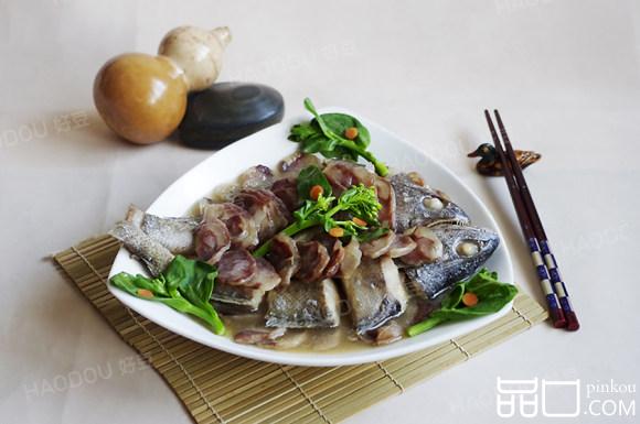 香肠蒸米鱼