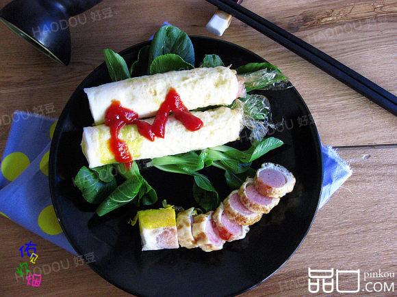 香肠鸡蛋卷