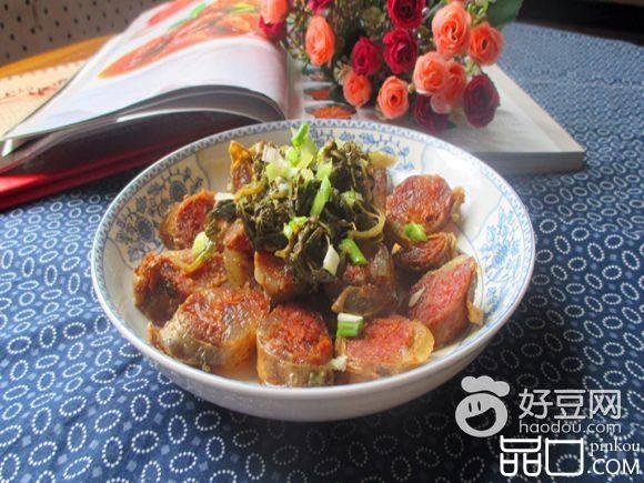 干菜蒸香肠