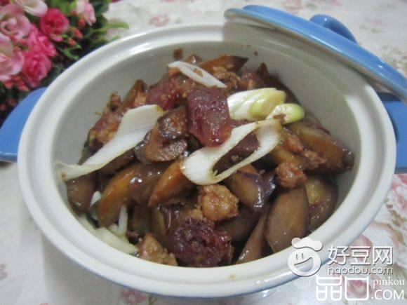 香肠肉末茄子煲