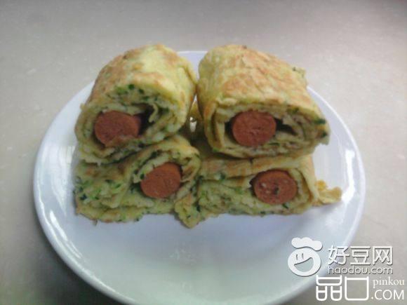 鸡蛋饼卷香肠
