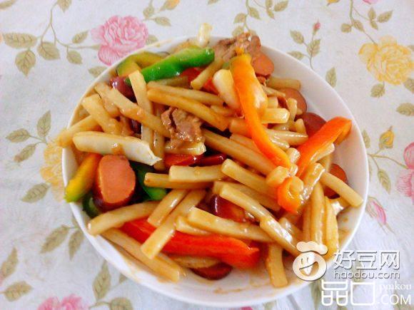 肉丝炒年糕